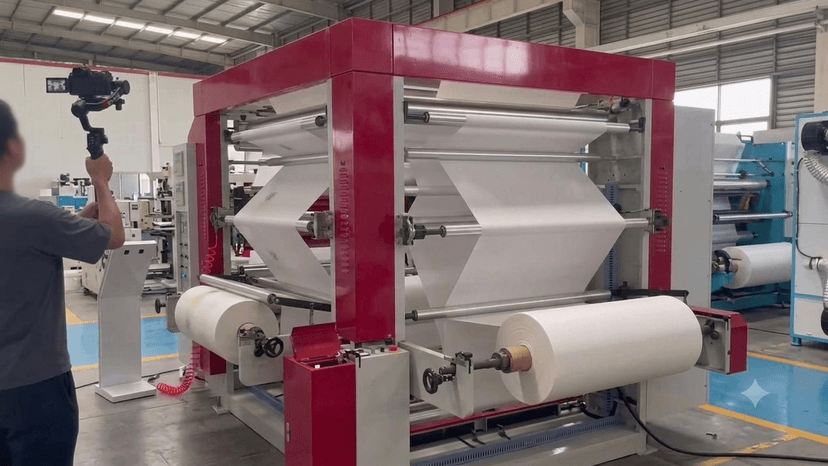 Nonwoven Flexographic Printer 4 colors photo 2