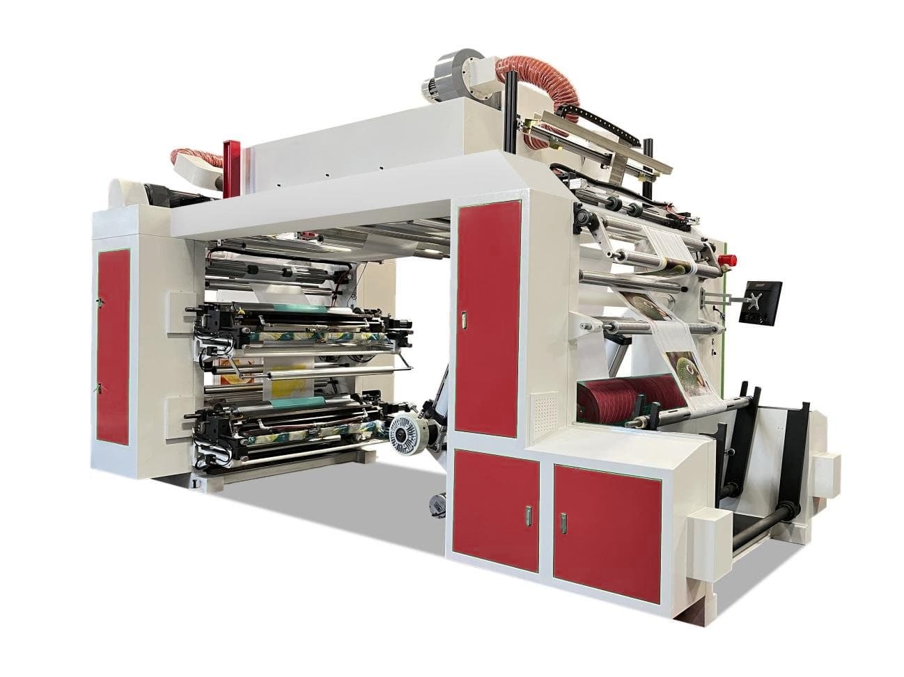 High Speed 4 Colour Flexo Printing Machine with Ceramic Anilox